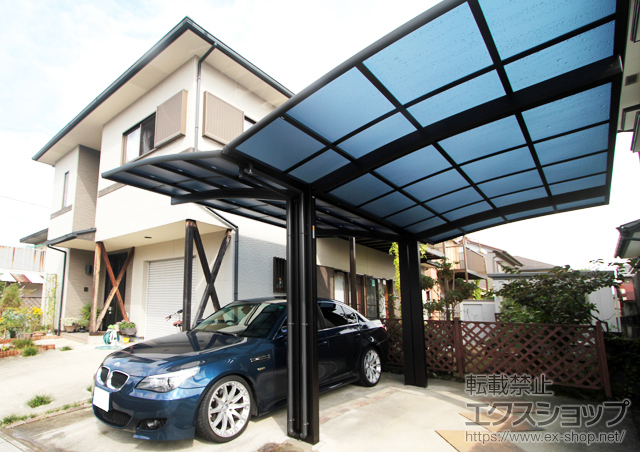 愛知県安城市ののカーポート レイナポート Y合掌 積雪〜20cm対応 施工例