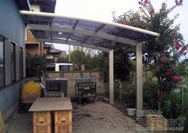 茨城県行方市ののカーポート レイナポート 積雪〜20cm対応+レイナポート 屋根ふき材補強部品 施工例