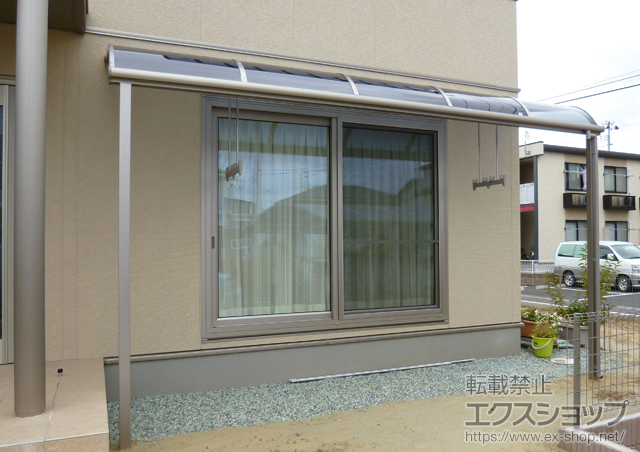 宮城県岩沼市のLIXIL リクシル（トステム）のテラス屋根 パワーアルファ RB型 テラスタイプ 単体 積雪〜30cm対応 施工例