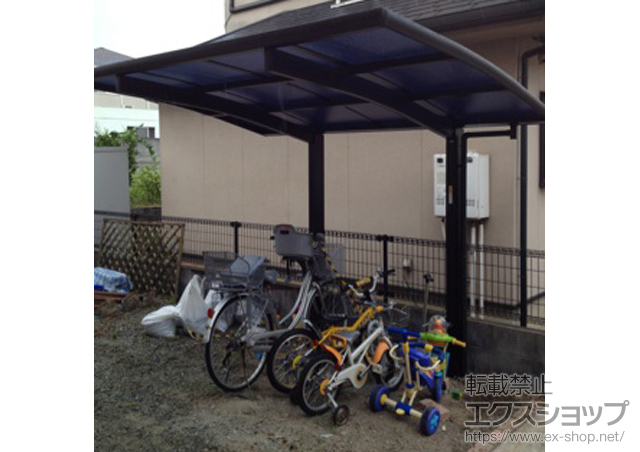 兵庫県加古郡稲美町ののサイクルポート・駐輪場 レイナポート ミニ 積雪〜20cm対応 施工例