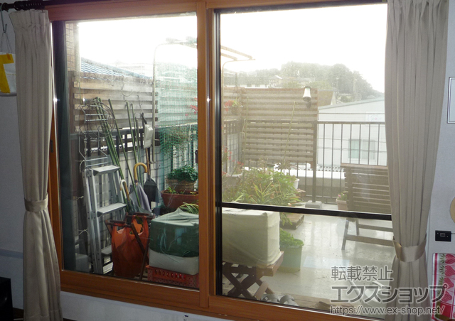 神奈川県座間市のの二重窓（内窓） インプラス ダストバリア仕様 引違い窓 2枚建 施工例