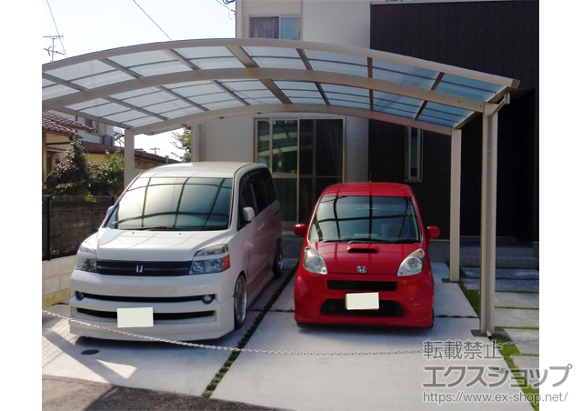 大分県大分市ののカーポート レイナツインポート 積雪〜20cm対応 施工例