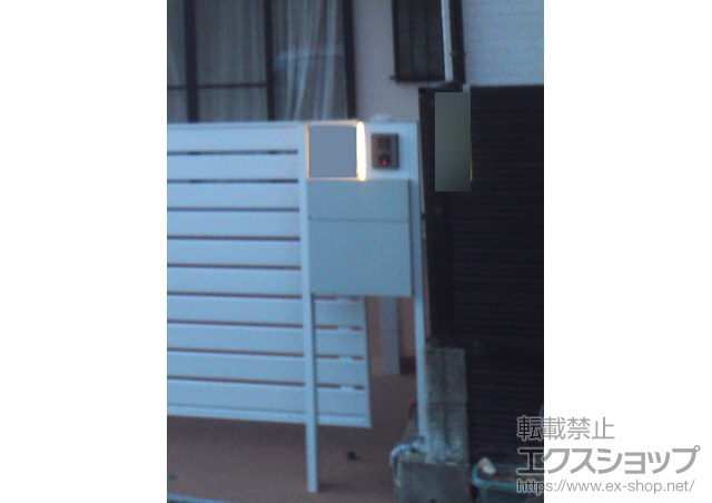 神奈川県横浜市のの機能門柱・ポスト ファンクションユニット ウィルモダン+VL-SWD300KL テレビドアホン 施工例