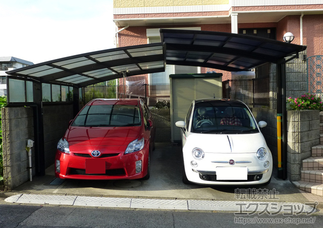 神奈川県川崎市ののカーポート プレシオスポート 積雪〜20cm対応 施工例