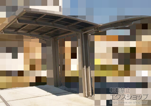 群馬県太田市ののカーポート プレシオスポート Y合掌 積雪〜20cm対応 施工例