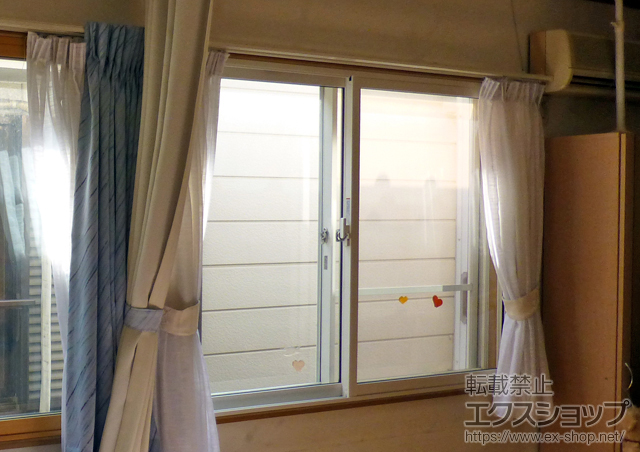 千葉県浦安市のの二重窓（内窓） インプラス ダストバリア仕様 引違い窓 2枚建 施工例