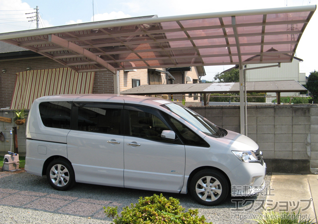 栃木県足利市ののカーポート レイナポート 積雪〜20cm対応 施工例