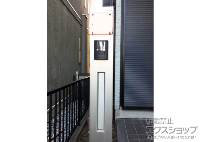 千葉県習志野市のの機能門柱・ポスト ファンクションユニット ウィルモダンスリム 施工例