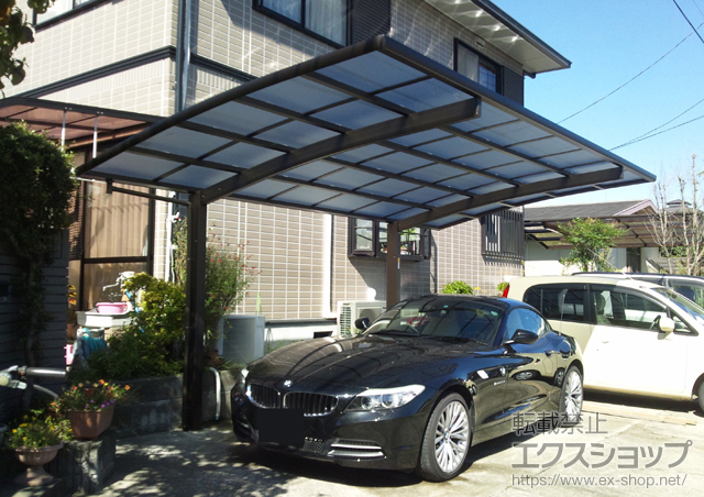 栃木県宇都宮市ののカーポート レイナポート　積雪〜20cm対応 施工例