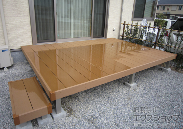 滋賀県彦根市ののウッドデッキ リウッドデッキ200 単体 施工例