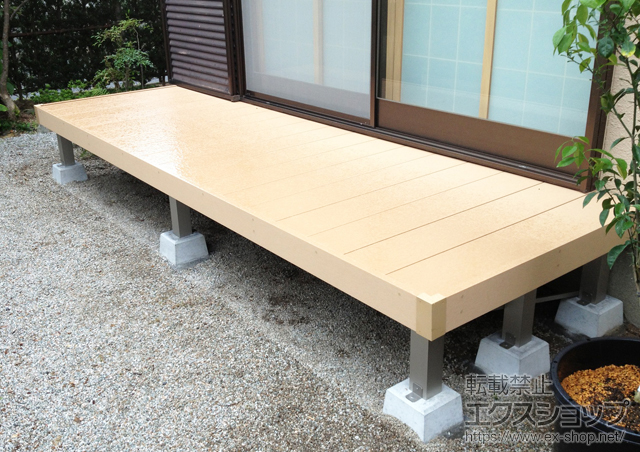 福岡県糸島市ののウッドデッキ リウッドデッキ 200 単体 施工例