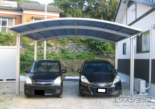 長崎県佐世保市ののカーポート レイナツインポート 積雪〜20cm対応 施工例