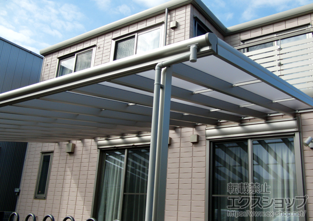 千葉県千葉市ののテラス屋根 ヴェクターテラス F型 テラスタイプ 連棟 積雪〜20cm対応 施工例