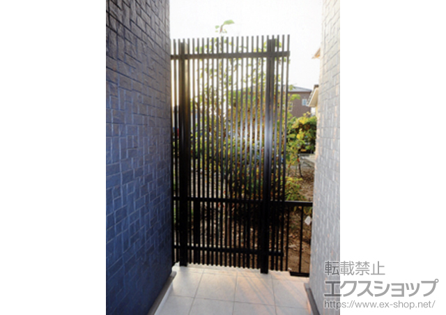 愛知県名古屋市ののフェンス・柵 エルファード片面タイプ 2型 フリーポールタイプ＋汎用形材 Lアングル 施工例