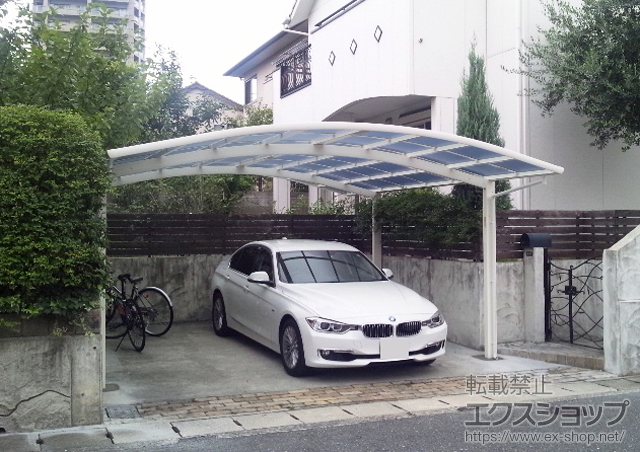 福岡県北九州市ののカーポート レイナツインポート 積雪〜20cm対応 施工例
