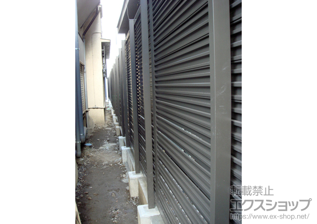 東京都大田区ののフェンス・柵 ハイスクリーンフェンスA型 フリーポールタイプ 施工例