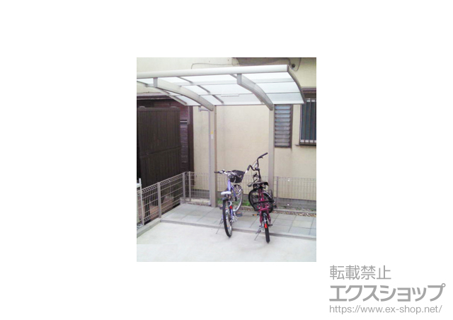 埼玉県三郷市ののサイクルポート・駐輪場 プレシオスポート ミニ 積雪〜20cm対応 施工例