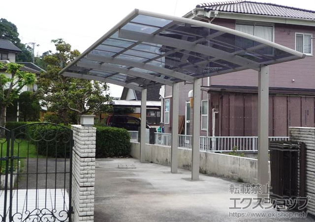 佐賀県武雄市ののカーポート プレシオスポート 縦連棟 積雪〜20cm対応 施工例