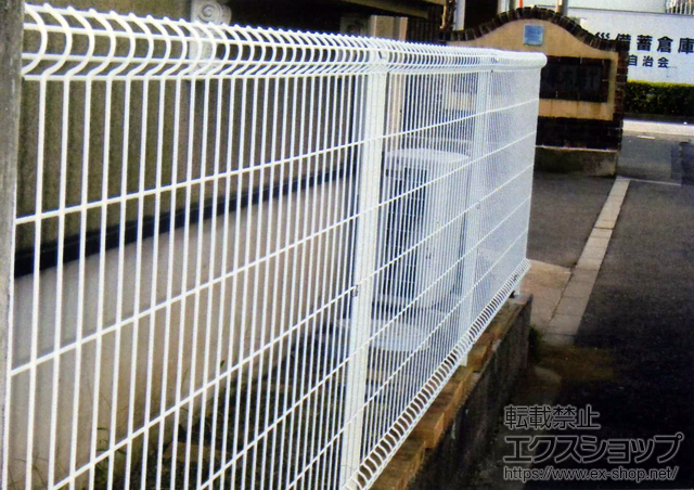 神奈川県厚木市ののフェンス・柵 ハイグリッドフェンスUF8型 フリーポールタイプ 施工例