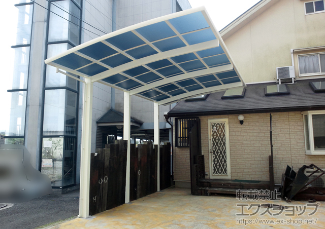 大阪府羽曳野市ののカーポート レイナポート 積雪〜20ｃｍ対応 施工例