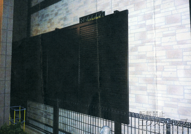 大阪府岸和田市ののフェンス・柵 ハイスクリーンフェンスＡ型 フリーポールタイプ 施工例