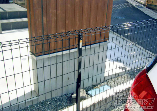 神奈川県横須賀市ののフェンス・柵 イーネットフェンス1F型 自由柱タイプ 施工例