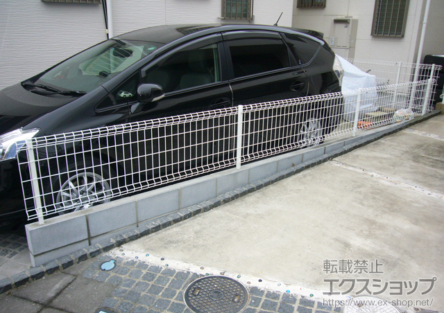 神奈川県小田原市ののフェンス・柵 ハイグリッドフェンスUF8型 フリーポールタイプ 施工例