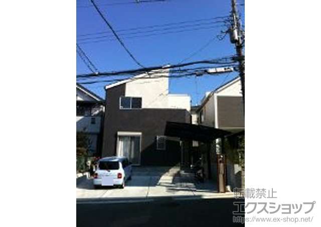 大阪府枚方市ののカーポート レイナポート 積雪〜20ｃｍ対応 施工例