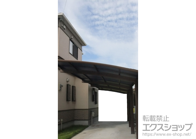 大阪府堺市東区ののカーポート プレシオスポート 縦連棟 積雪〜20cm対応 施工例