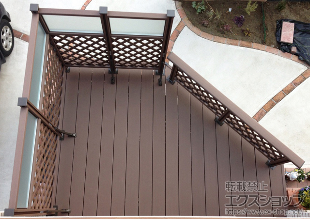 宮城県宮城郡七ヶ浜町のLIXIL リクシル（トステム）のウッドデッキ リコステージII 単体 施工例