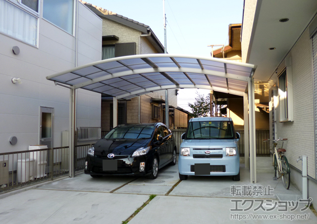 愛知県清須市ののカーポート レイナツインポート 積雪〜20cm対応 施工例