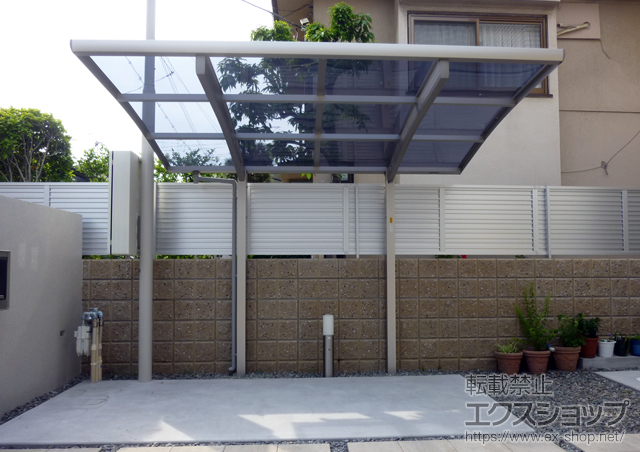 大阪府高石市ののサイクルポート・駐輪場 レイナポートグランミニ 積雪〜20cm対応 施工例