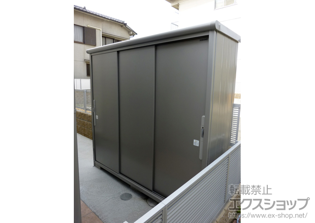 大阪府高石市のの物置・屋外倉庫 エスモ 一般型(ESD-2106AGL) 施工例