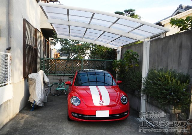 兵庫県宝塚市ののカーポート レイナポート 積雪〜20cm対応 施工例