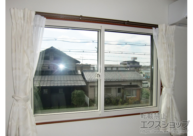 滋賀県東近江市のの二重窓（内窓） インプラス ダストバリア仕様 引違い窓 2枚建 施工例