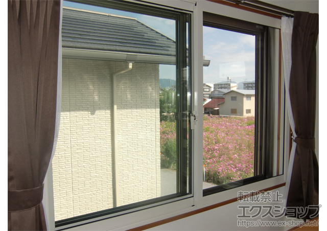 滋賀県東近江市のの二重窓（内窓） インプラス ダストバリア仕様 引違い窓 2枚建 施工例