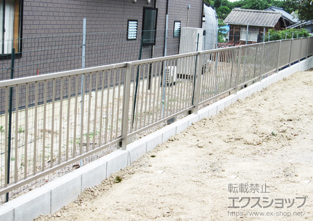 広島県尾道市ののフェンス・柵 ハイサモア フリーポールタイプ 施工例