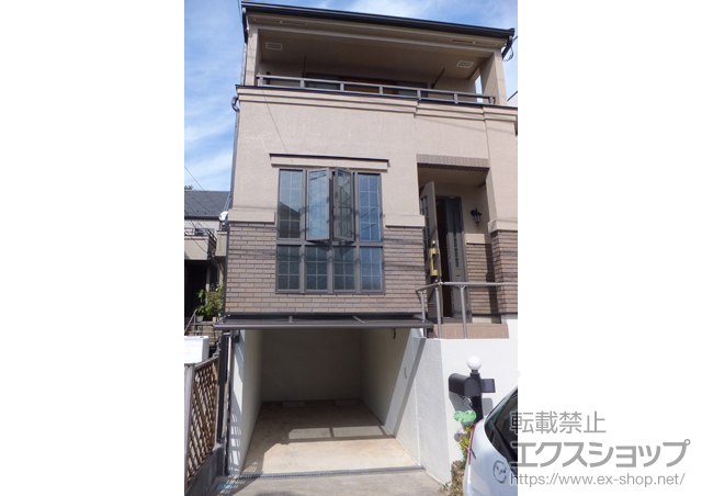 東京都中野区のLIXIL リクシル（トステム）のテラス屋根 ライザーテラスII F型 ルーフタイプ 単体 積雪〜20cm対応 施工例