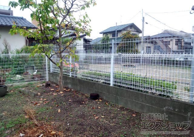 福岡県大野城市ののフェンス・柵 メッシュフェンスG10 施工例