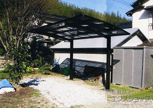 高知県南国市ののカーポート プレシオスポート 積雪〜20cm対応 施工例