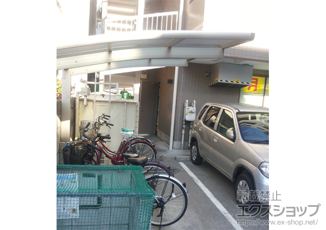 埼玉県さいたま市ののサイクルポート・駐輪場 レイナポート ミニ 積雪〜20cm対応＋サイドパネル 施工例