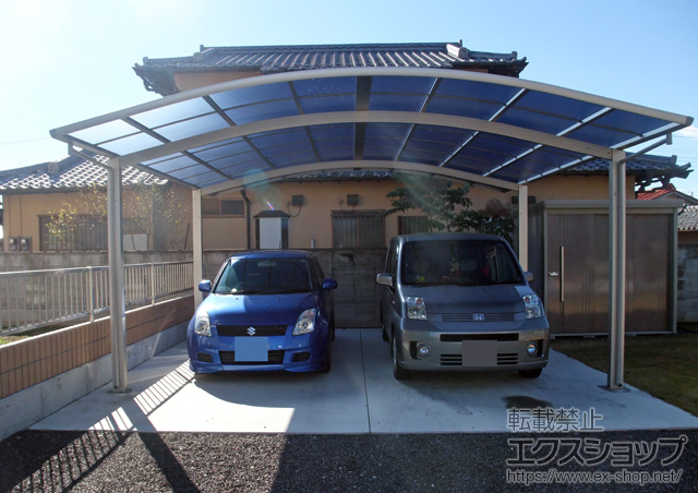 群馬県太田市ののカーポート レイナツインポート 積雪〜20cm対応 施工例