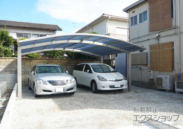 兵庫県宝塚市ののカーポート レイナツインポート 積雪〜20cm対応 施工例