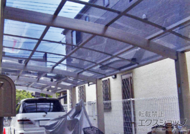 埼玉県川口市ののカーポート レイナポート 縦連棟 積雪〜20cm対応 施工例