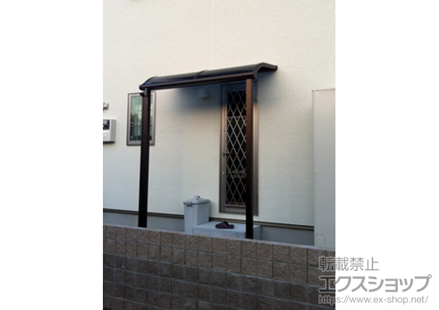 長崎県諫早市ののテラス屋根 プレシオステラス R型 テラスタイプ 単体 積雪〜20cm対応 施工例