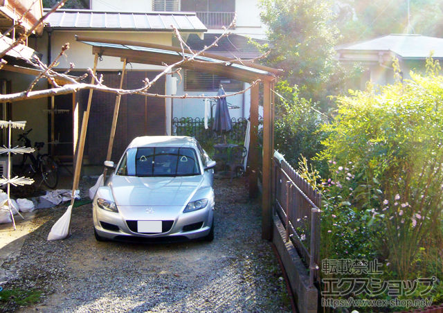 奈良県香芝市ののカーポート プレシオスポート 積雪〜20cm対応 施工例