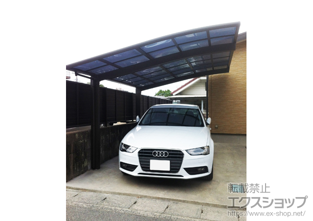 鹿児島県鹿児島市のLIXIL リクシル（トステム）のカーポート レグナスポートシグマIII 積雪〜30cm対応 施工例