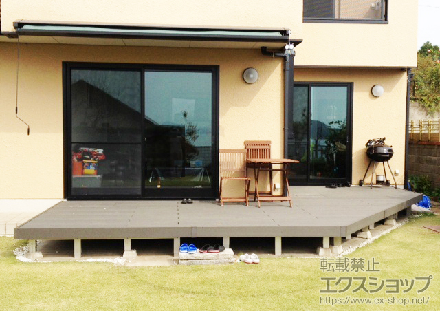 長崎県東彼杵郡ののウッドデッキ リウッドデッキ200 単体 施工例