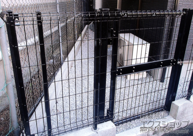 東京都杉並区のの門扉 ハイグリッド門扉N8型 片開き 柱使用 施工例