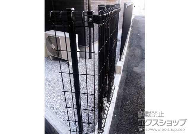 東京都杉並区ののフェンス・柵 ハイグリッドフェンスN8型 フリーポールタイプ 施工例